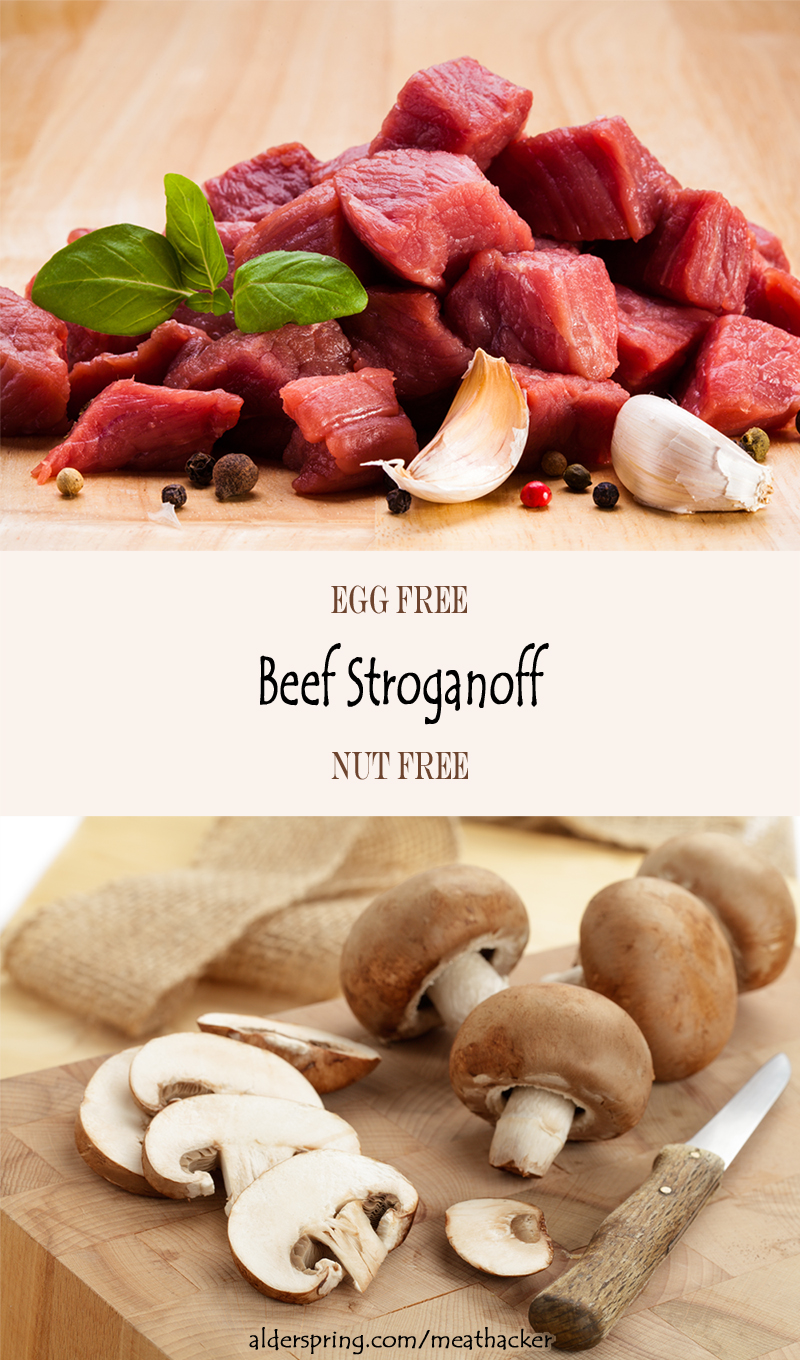 grass fed beef stroganoff