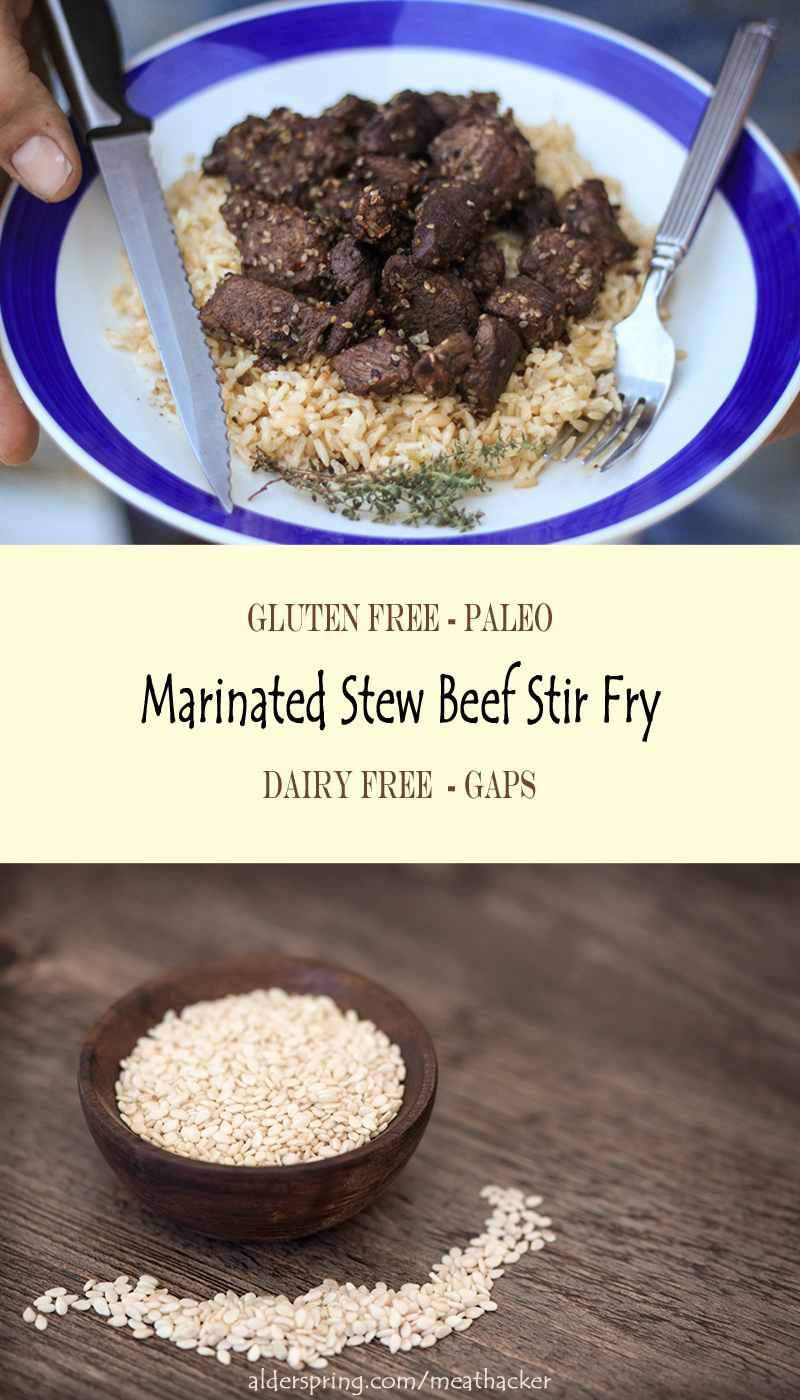 Marinated Beef Stew Meat Stir Fry Recipe
