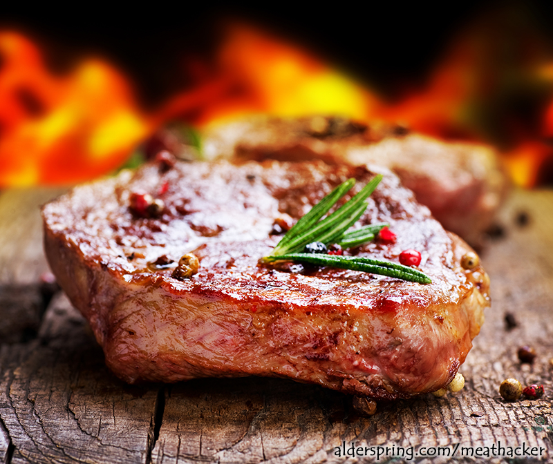 barbecued beef round steak