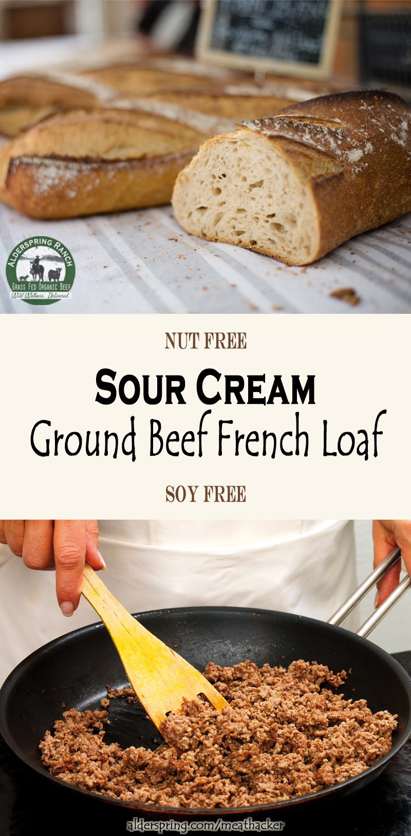 Quick Ground Beef Recipes: Sour Cream Ground Beef French Loaf
