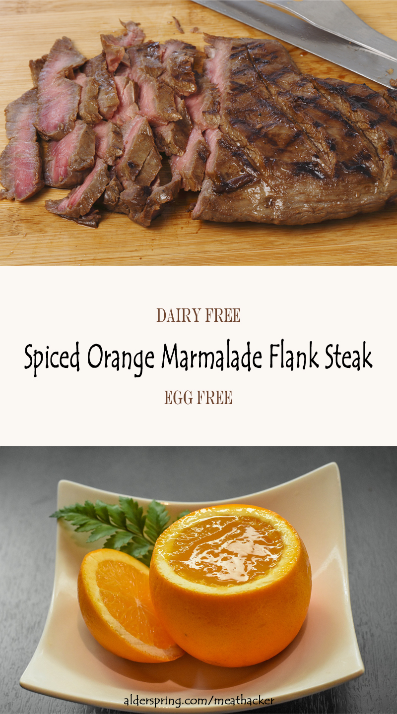 Spiced Orange Marmalade Flank Steak