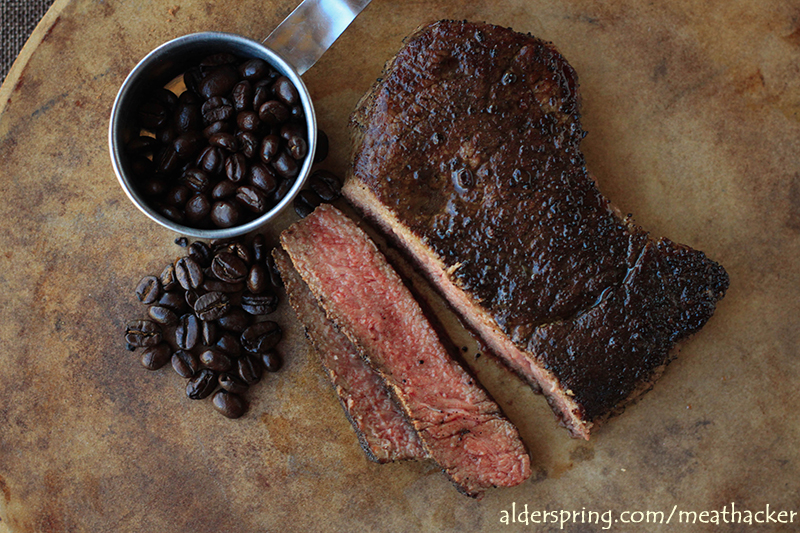 london broil steak with coffee cocoa rub