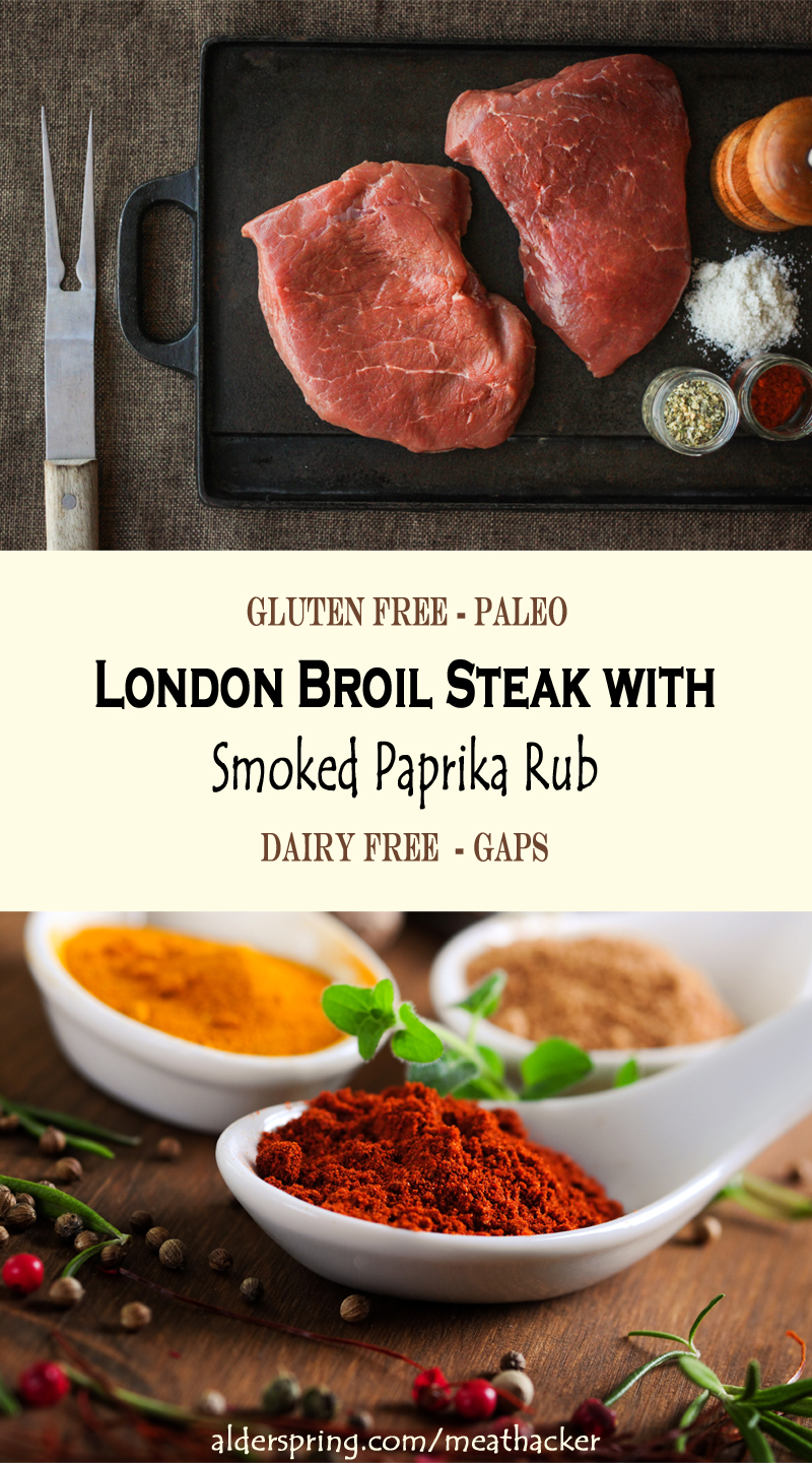 London Broil Steak with Smoked Paprika Rub