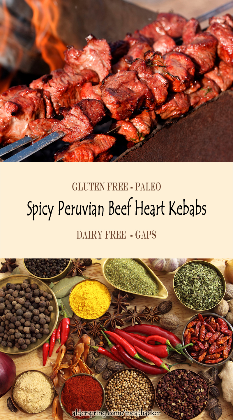 spicy peruvian kebabs beef heart recipe