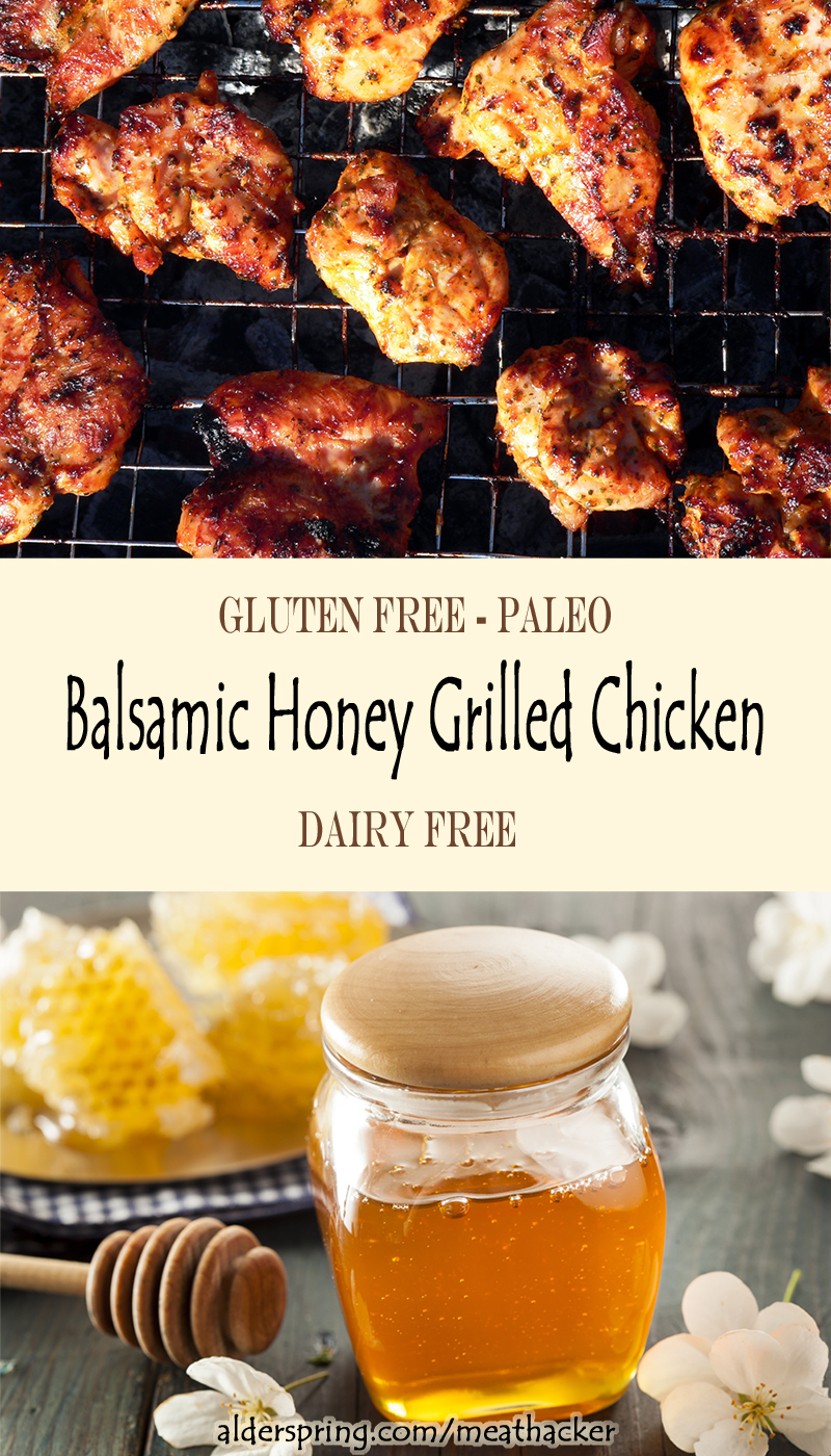 grilled poultry recipe: balsamic honey chicken