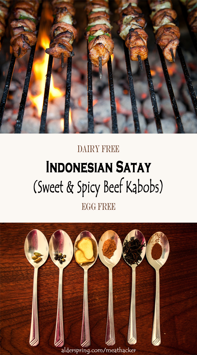 Indonesian Satay Sweet and Spicy Beef Kabob Recipe