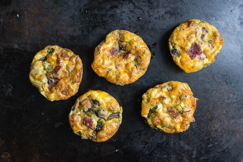 These easy make ahead breakfast muffins start your day off right with lots of protein and veggies!