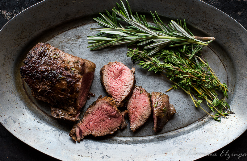 Beef shoulder tender with herbs and spices.