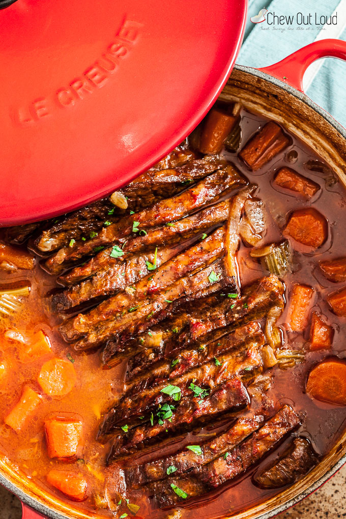 Tender braised brisket from Chew Out Loud.