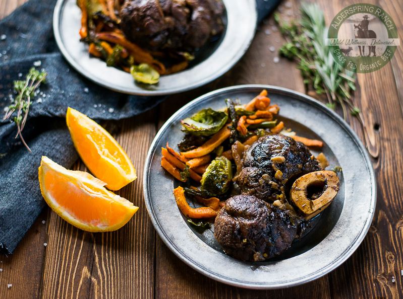 AIP, paleo, and gluten free beef shank slow cooker recipe! Seasoned with garlic, orange, and fresh thyme, this is a delicious dinner summer and winter!