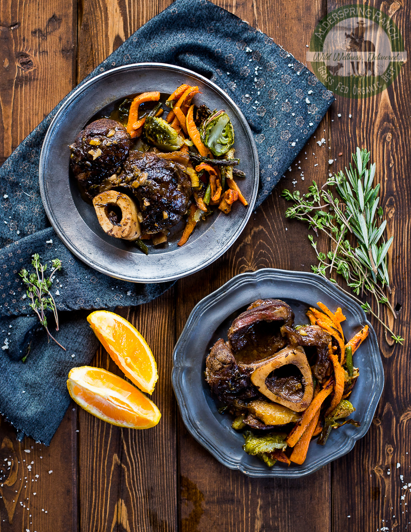 AIP, paleo, and gluten free beef shank slow cooker recipe! Seasoned with garlic, orange, and fresh thyme, this is a delicious dinner summer and winter!