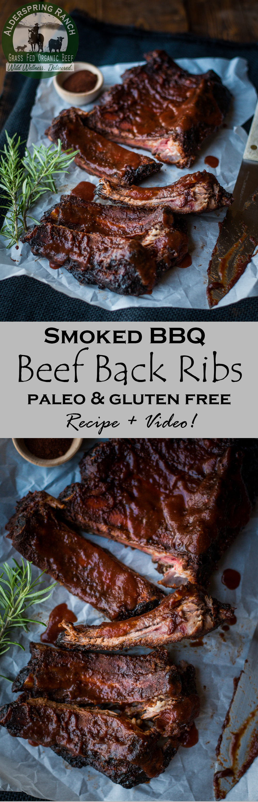 This easy beef back rib recipe makes for some dang good smoked barbecue ribs! Recipe and how-to video. Paleo, gluten-free!