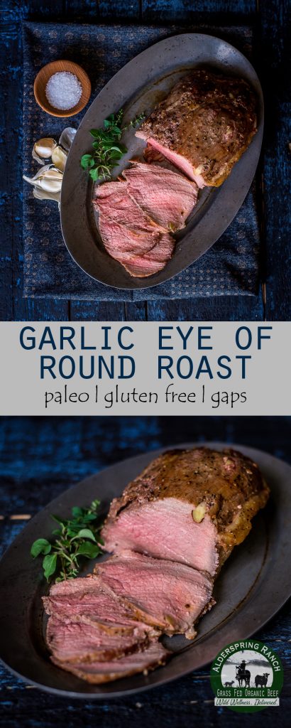 Garlic eye of round roast recipe.