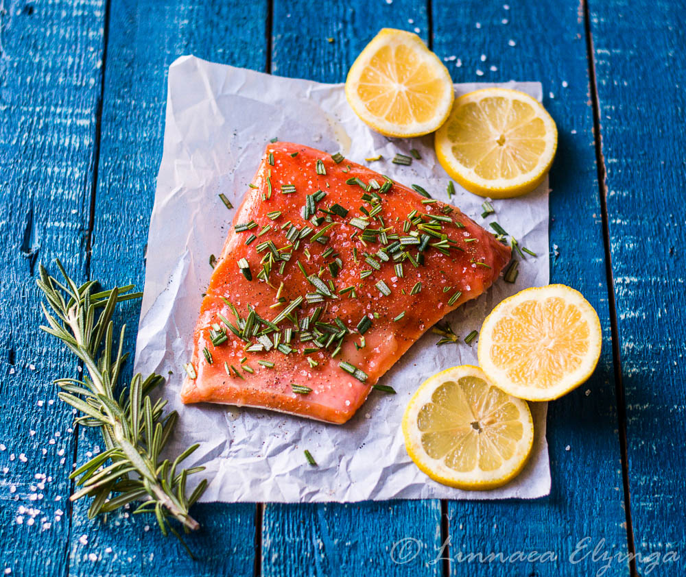 Baked Sockeye Salmon Oven, gluten free and dairy free, an easy dinner with roasted veggies on the side!