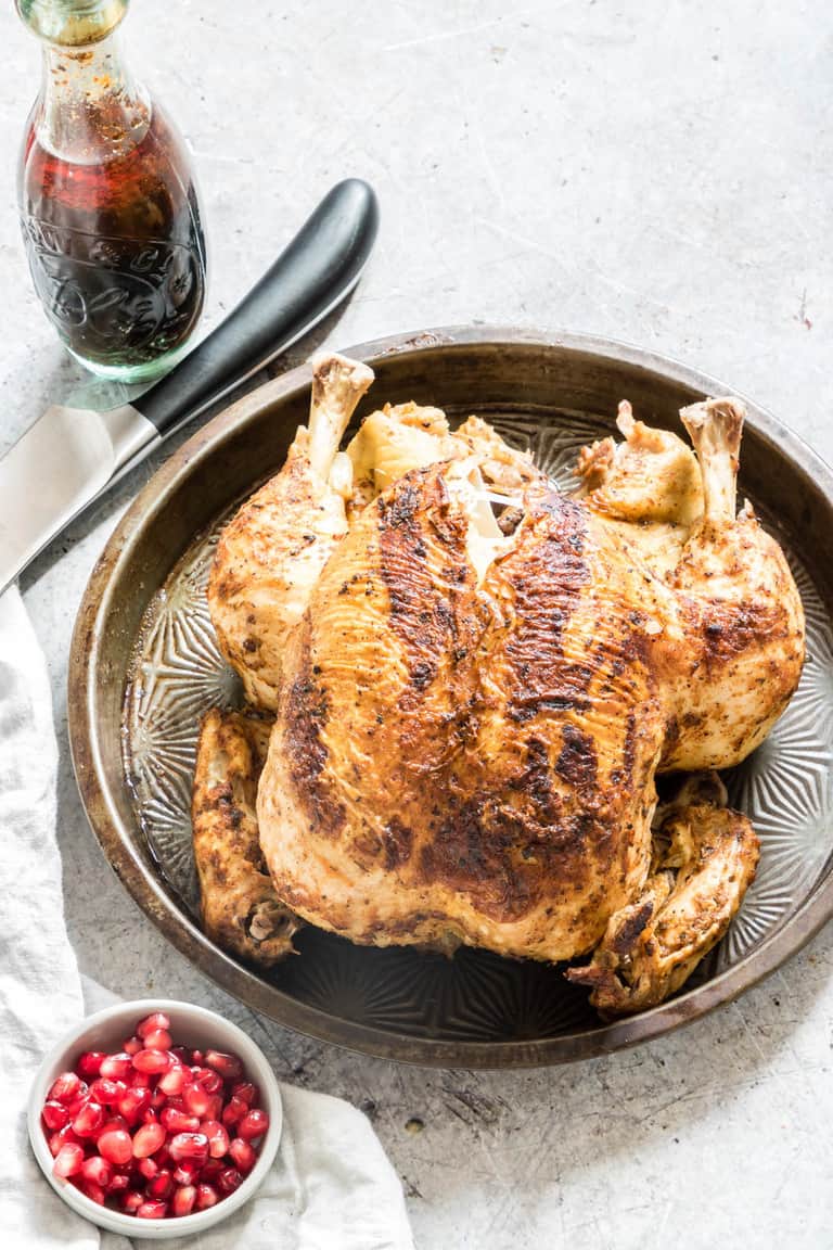 Recipe for whole chicken in the Instant Pot. 