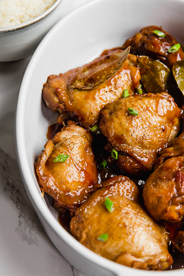 Filipino adobo whole chicken.