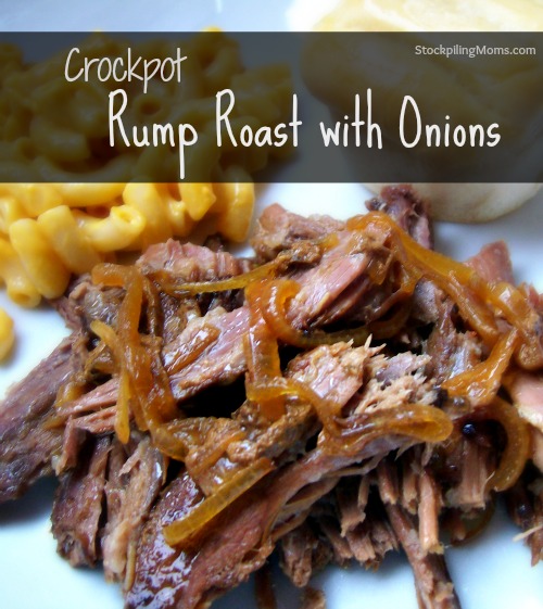 Crock Pot Rump Roast with Onions