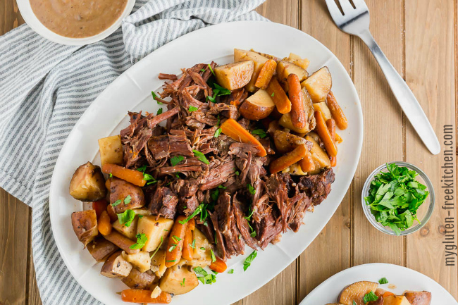 Slow Cooker Pot Roast with Root Vegetables
