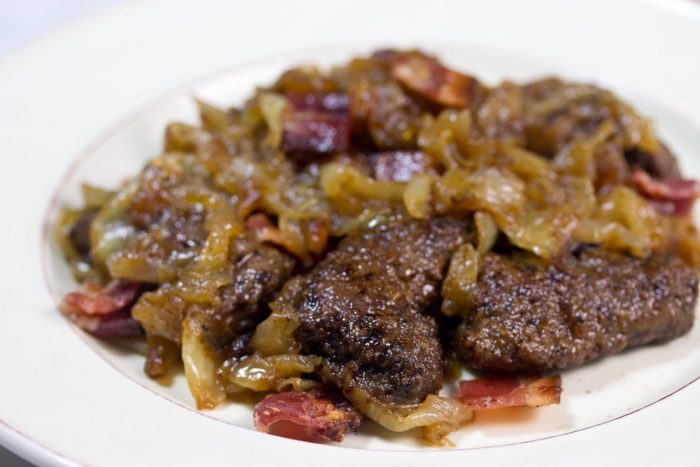 Paleo Beef Liver with Onions and Bacon