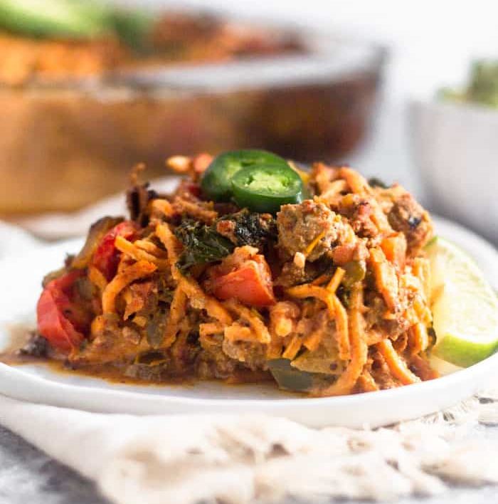 Paleo Whole30 Ground Beef Taco Casserole