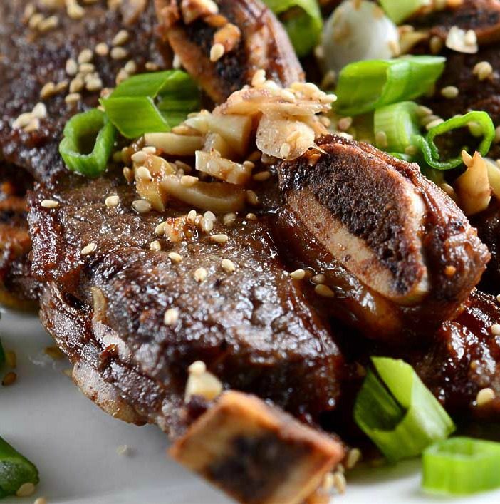 Ginger Garlic Korean Style Short Ribs