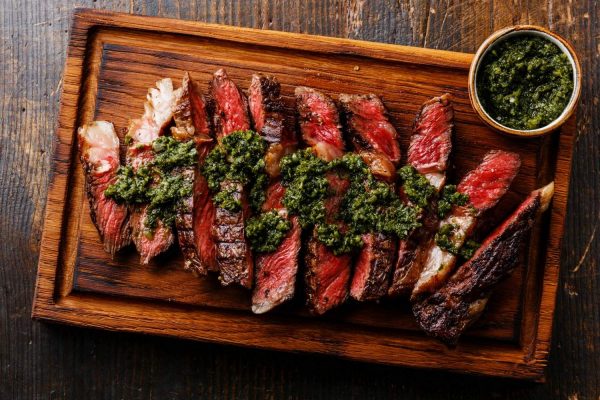 Grilled Sirloin Steak with Chimichurri