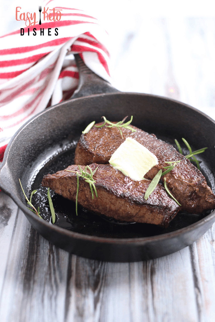 Perfect Sirloin Steak with Rosemary Butter