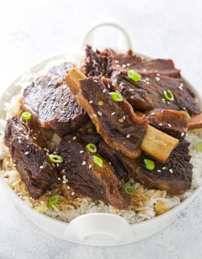 Pressure Cooker Korean Beef Short Ribs