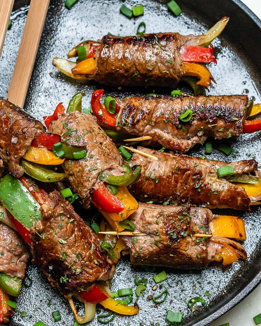 Sirloin Steak Fajita Roll Ups 