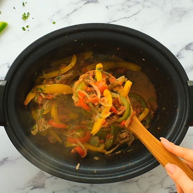 Slow Cooker Steak Fajitas