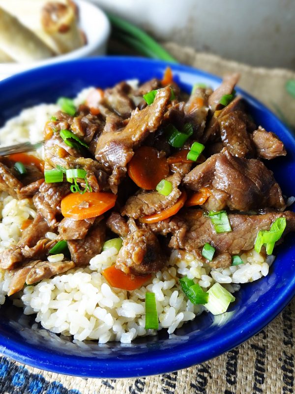 Slow Cooker Mongolian London Broil Beef Recipe