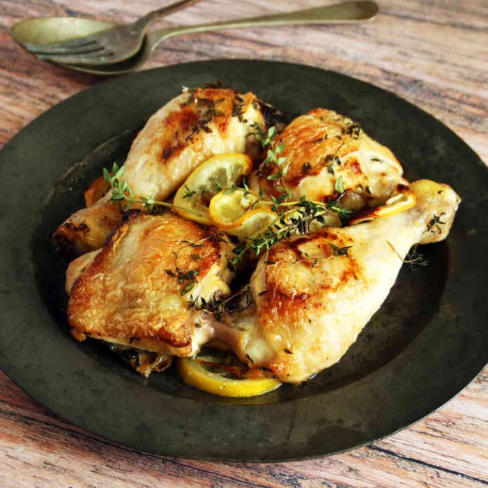 AIP Lemon Thyme Chicken Thighs