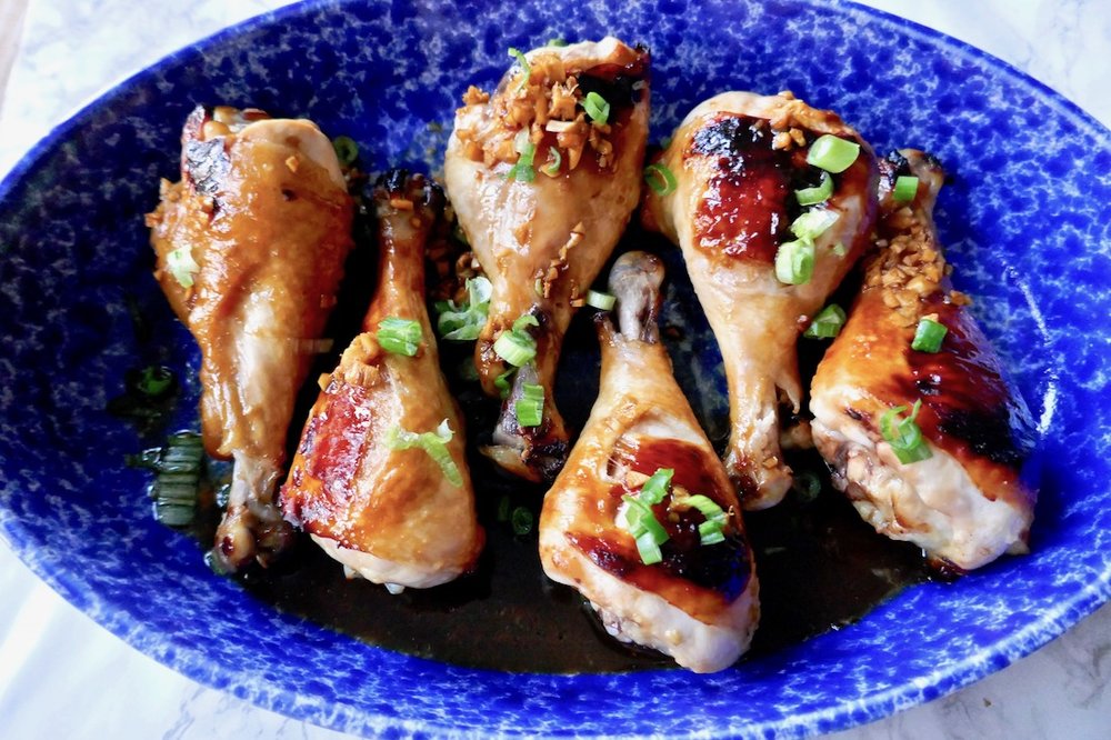 Paleo Sticky Soy Honey Chicken Drumsticks