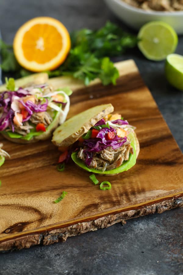 Slow Cooker Citrus Herb Pork Shoulder Sliders