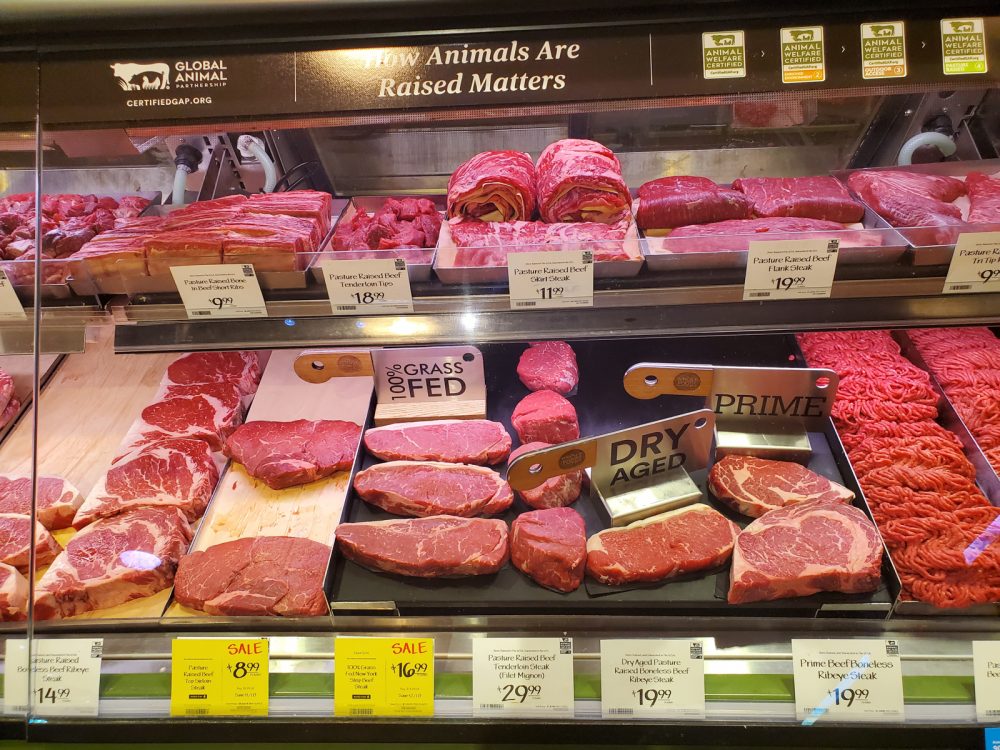 Meat Case at Whole Foods